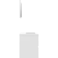 vidaXL - Badkamermeubelset - Wit - Bewerkt hout - 60 x 38.5 x 45 cm