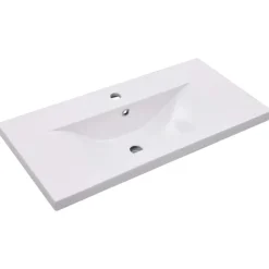 vidaXL - Badkamermeubelset - Zwart - Bewerkt hout - 80 x 38.5 x 45 cm