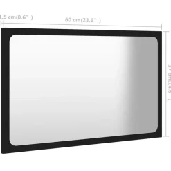 vidaXL - Badkamermeubelset - Zwart - Bewerkt hout - 60 x 38.5 x 46 cm