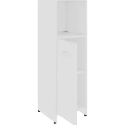 vidaXL - Badkamermeubelset - Wit - Bewerkt hout