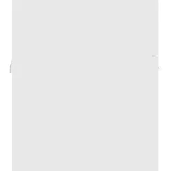 vidaXL - Badkamermeubelset - Wit - Bewerkt hout - 41 x 38.5 x 46 cm