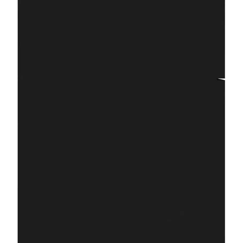 vidaXL - Badkamermeubelset - Zwart - Bewerkt hout