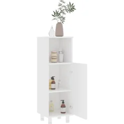 vidaXL - Badkamermeubelset - Wit - Bewerkt hout