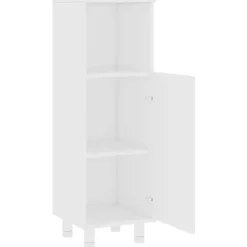 vidaXL - Badkamermeubelset - Wit - Bewerkt hout