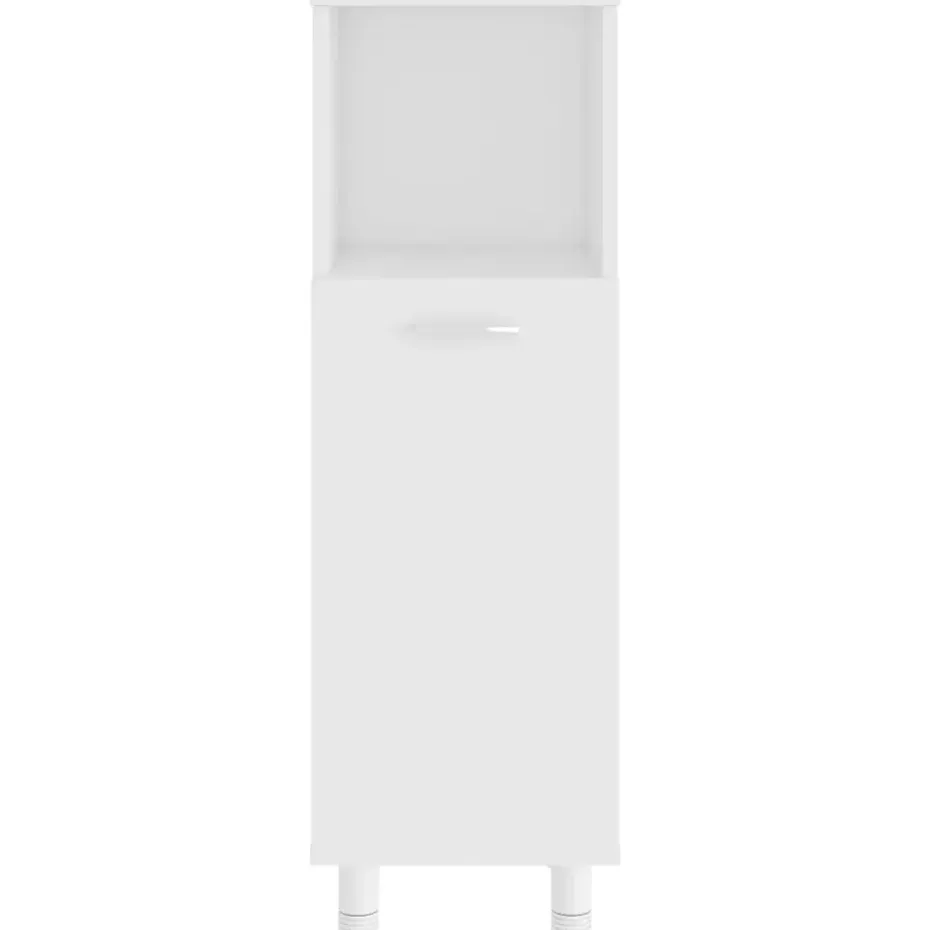 vidaXL - Badkamermeubelset - Wit - Bewerkt hout