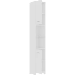 vidaXL - Badkamermeubelset - Wit - Bewerkt hout