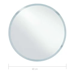 vidaXL - Badkamerspiegel - Zilver - Aluminium - 60 cm