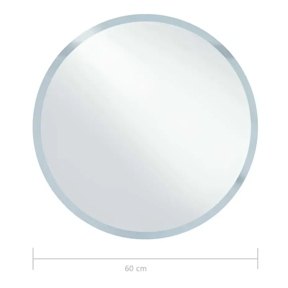 vidaXL - Badkamerspiegel - Zilver - Aluminium - 60 cm