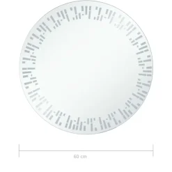 vidaXL - Badkamerspiegel - Zilver - Aluminium - 60 cm