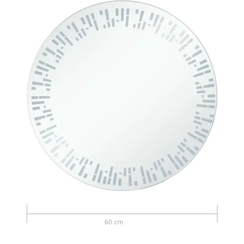 vidaXL - Badkamerspiegel - Zilver - Aluminium - 60 cm