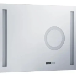 vidaXL - Badkamerspiegel - Zilver - Aluminium - 80 x 60 cm