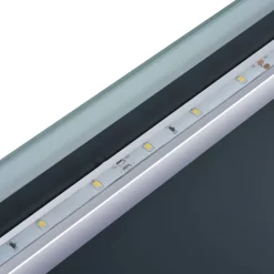 vidaXL - Badkamerspiegel - Zilver - Aluminium - 80 x 60 cm