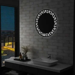 vidaXL - Badkamerspiegel - Zilver - Aluminium - 70 cm