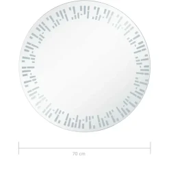 vidaXL - Badkamerspiegel - Zilver - Aluminium - 70 cm