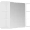 vidaXL - Badkamerspiegelkast - Wit - Bewerkt hout