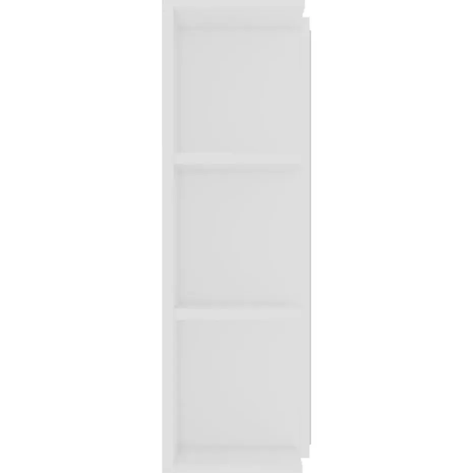 vidaXL - Badkamerspiegelkast - Wit - Bewerkt hout