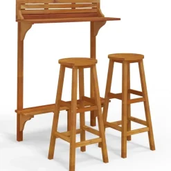 vidaXL - Balkonbarset - Bruin - Acaciahout