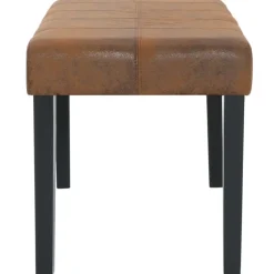 vidaXL - Bank - Bruin - Kunstleer