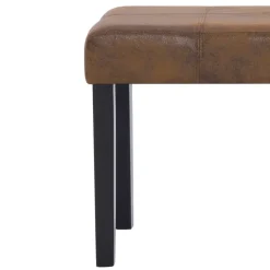 vidaXL - Bank - Bruin - Kunstleer