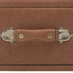 vidaXL - Bank - Bruin - Kunstleer