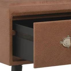 vidaXL - Bank - Bruin - Kunstleer