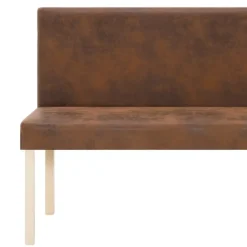 vidaXL - Bank - Bruin - Kunstleer