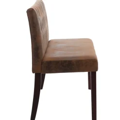 vidaXL - Bank - Bruin - Suède - 148.5 cm