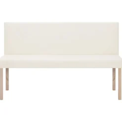 vidaXL - Bank - Crème - Kunstleer