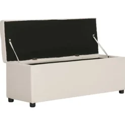 vidaXL - Bank - Crème - Polyester