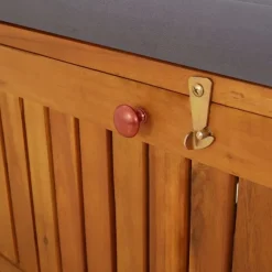 vidaXL - Bank - Grijs - Hout - 148 x 62 x 84 cm