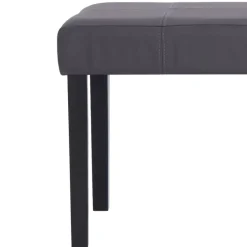 vidaXL - Bank - Grijs - Kunstleer