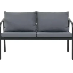vidaXL - Bank - Grijs - Metaal