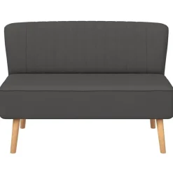 vidaXL - Bank - Grijs - Stof