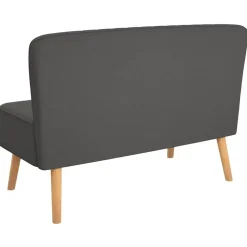 vidaXL - Bank - Grijs - Stof