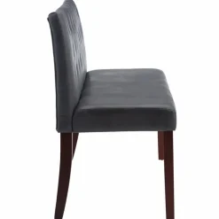 vidaXL - Bank - Grijs - Suède - 148.5 cm