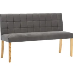 vidaXL - Bankje - Grijs - Fluweel