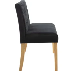 vidaXL - Bankje - Zwart - Fluweel