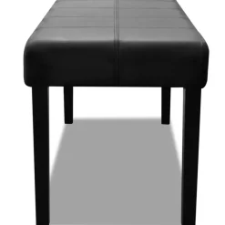 vidaXL - Bankje - Zwart - Kunstleer