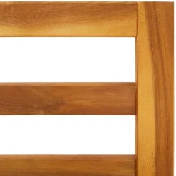 vidaXL - Bankstel - Wit - Acaciahout - 2 stuks - Met kussens