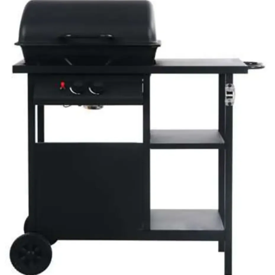 vidaXL - Barbecue - Zwart - Staal