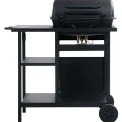 vidaXL - Barbecue - Zwart - Staal