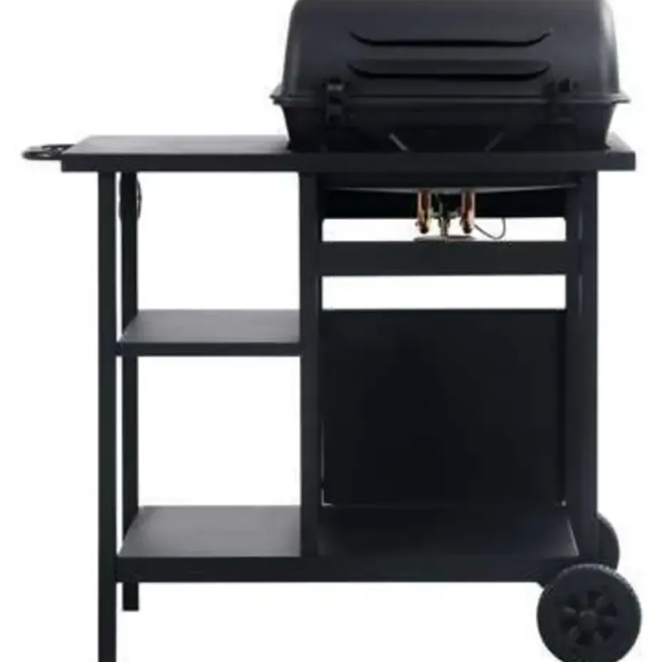 vidaXL - Barbecue - Zwart - Staal