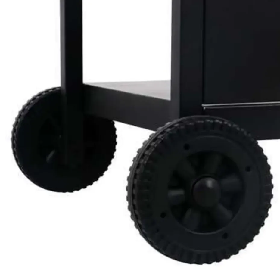 vidaXL - Barbecue - Zwart - Staal