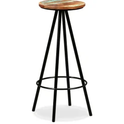 vidaXL - Barkruk - Bruin - Hout - 2 stuks