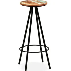 vidaXL - Barkruk - Bruin - Hout - 2 stuks