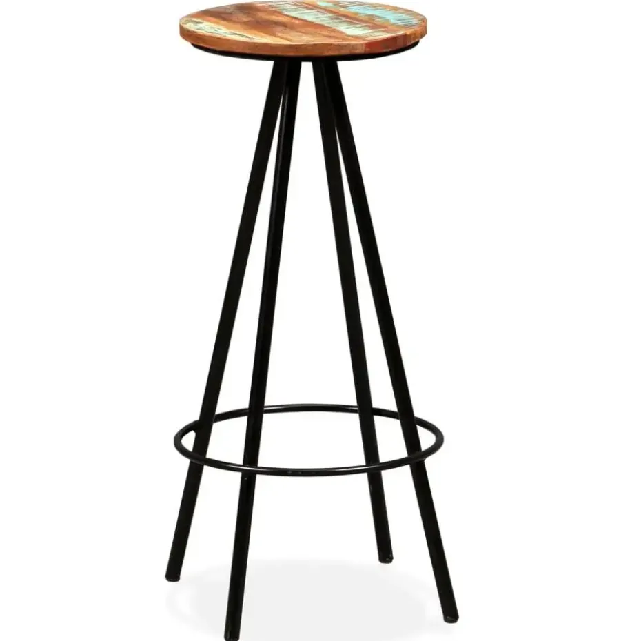 vidaXL - Barkruk - Bruin - Hout - 2 stuks