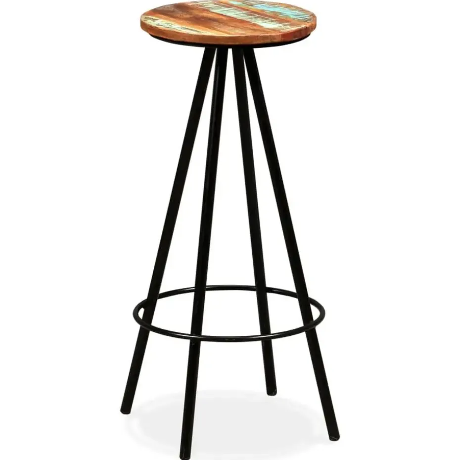 vidaXL - Barkruk - Bruin - Hout - 2 stuks