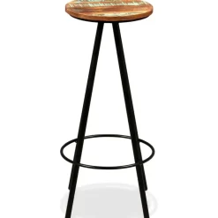 vidaXL - Barkruk - Bruin - Hout - 2 stuks