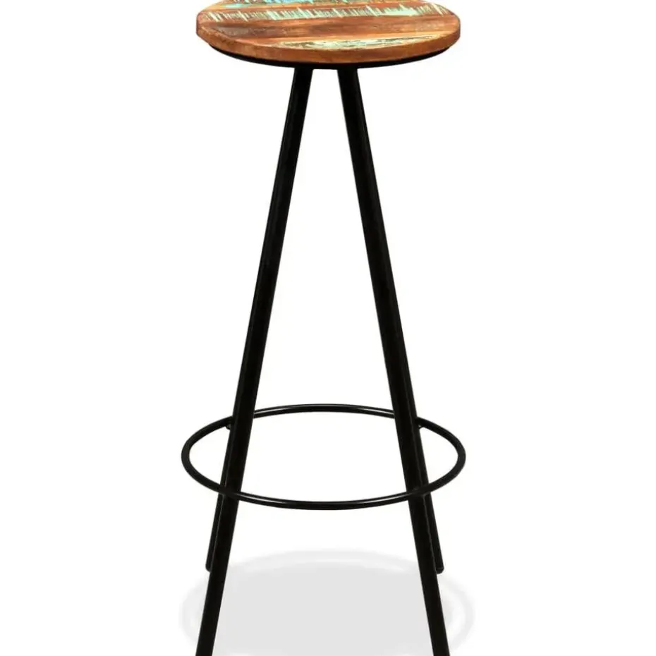 vidaXL - Barkruk - Bruin - Hout - 2 stuks