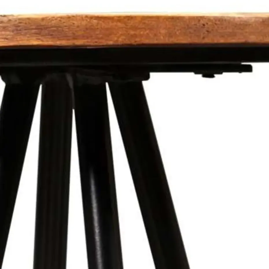 vidaXL - Barkruk - Bruin - Hout - 2 stuks